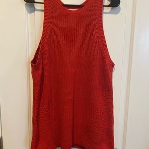 sleeveless sweater